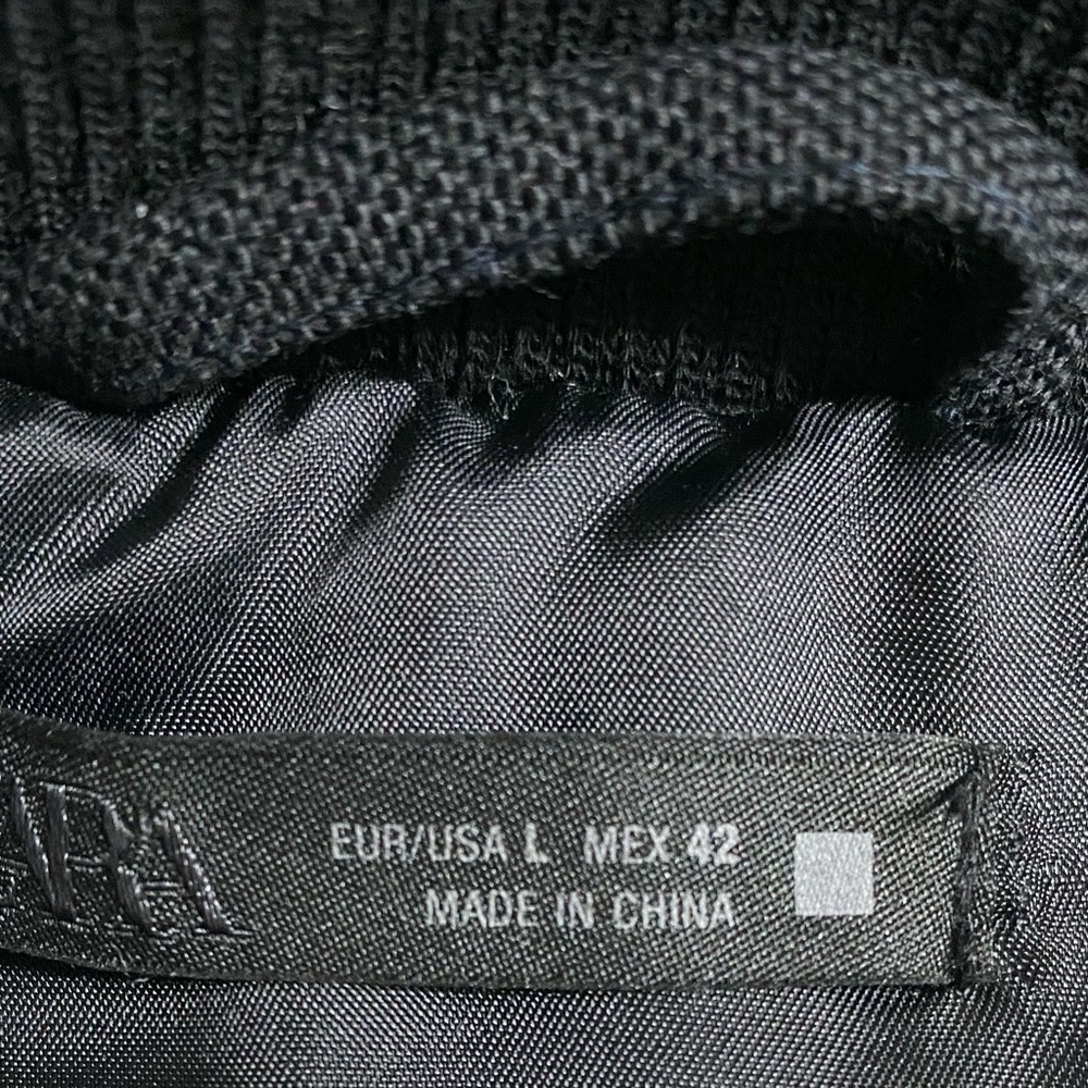 Zara New Men’s Padded Hooded Parka Black Sz Large - Picture 11 of 14